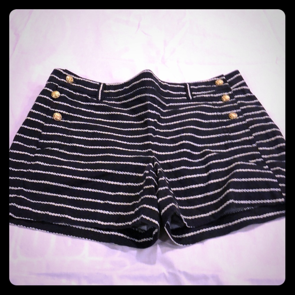 Navy blue and whit shorts